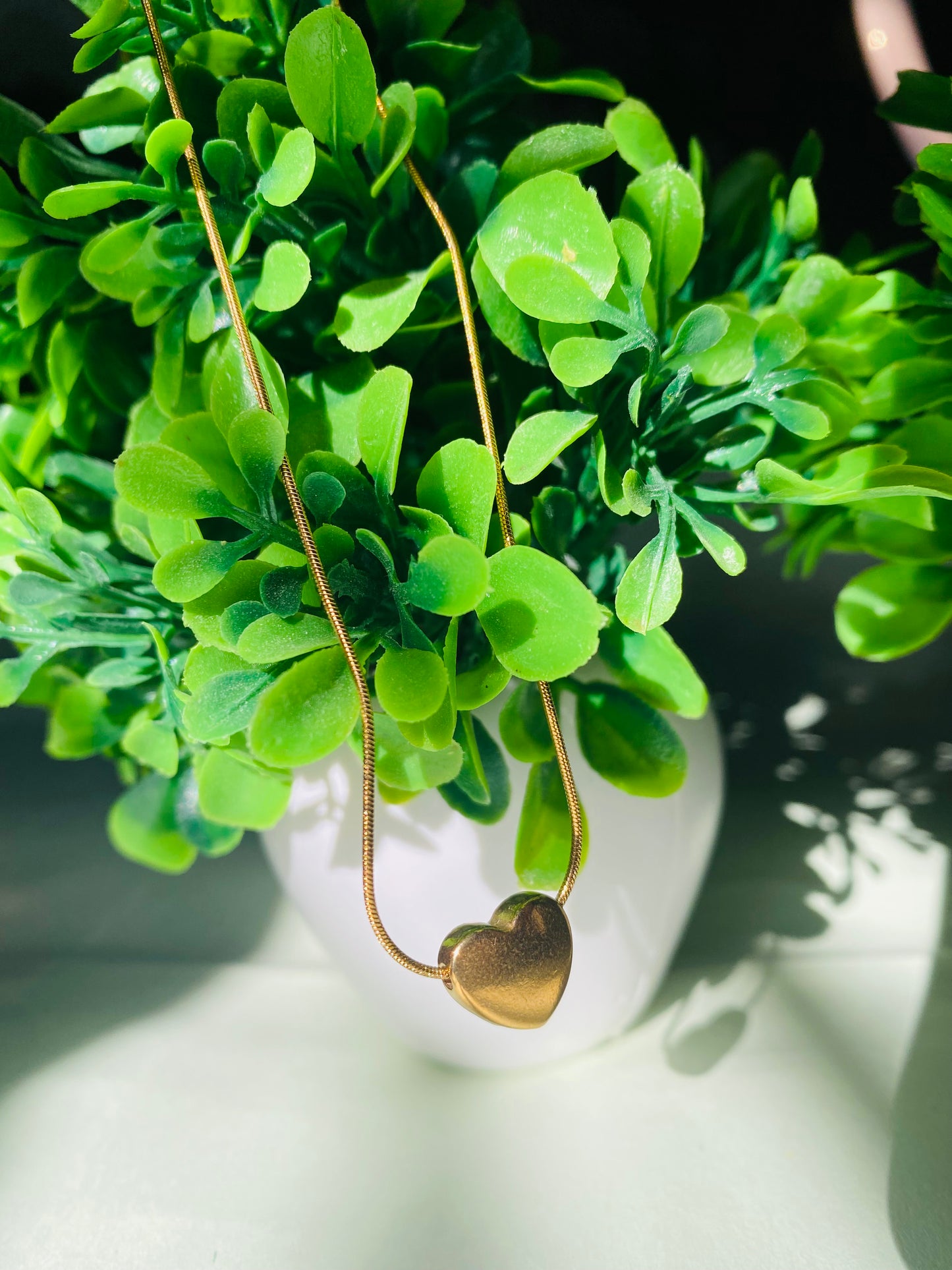 Mini Aura Heart Anti -Tarnish Necklace