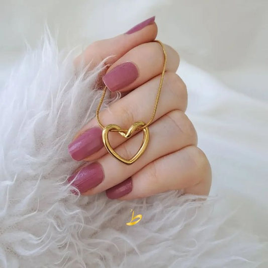 Liquid Gold Heart Anti -Tarnish Necklace