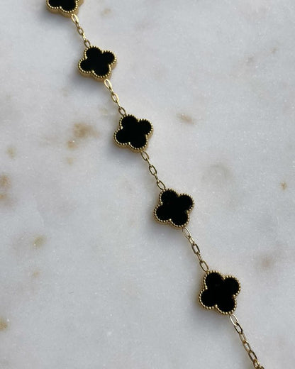 Black Clover Charm Bracelet