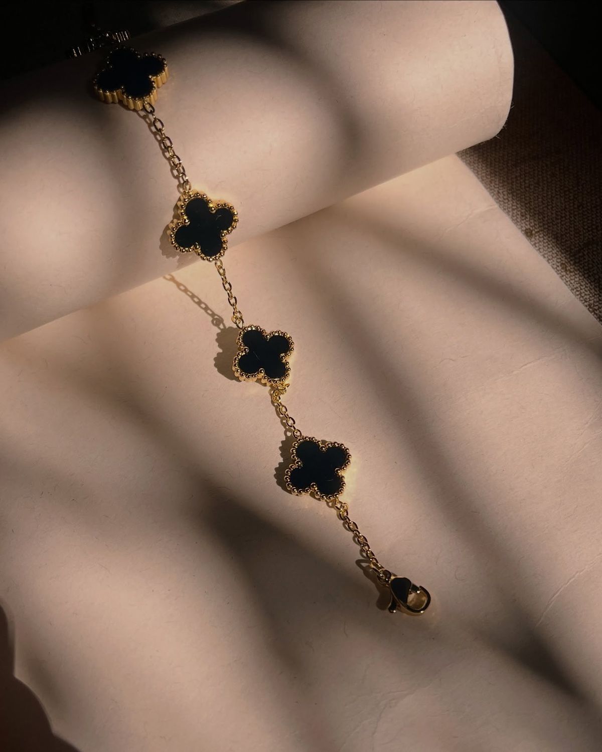 Black Clover Charm Bracelet