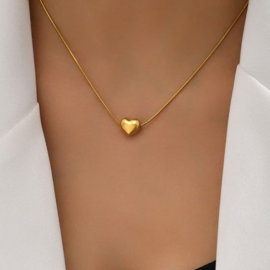Mini Aura Heart Anti -Tarnish Necklace
