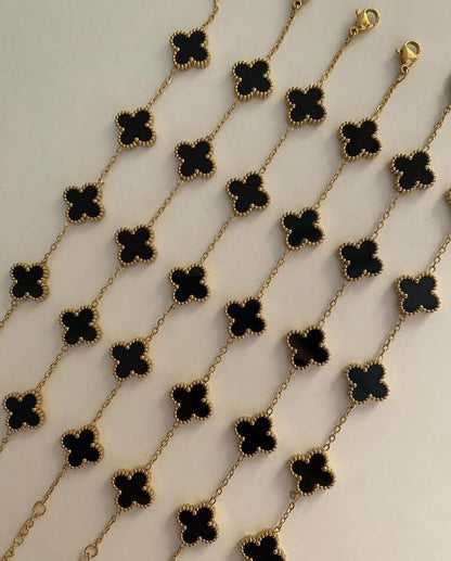 Black Clover Charm Bracelet